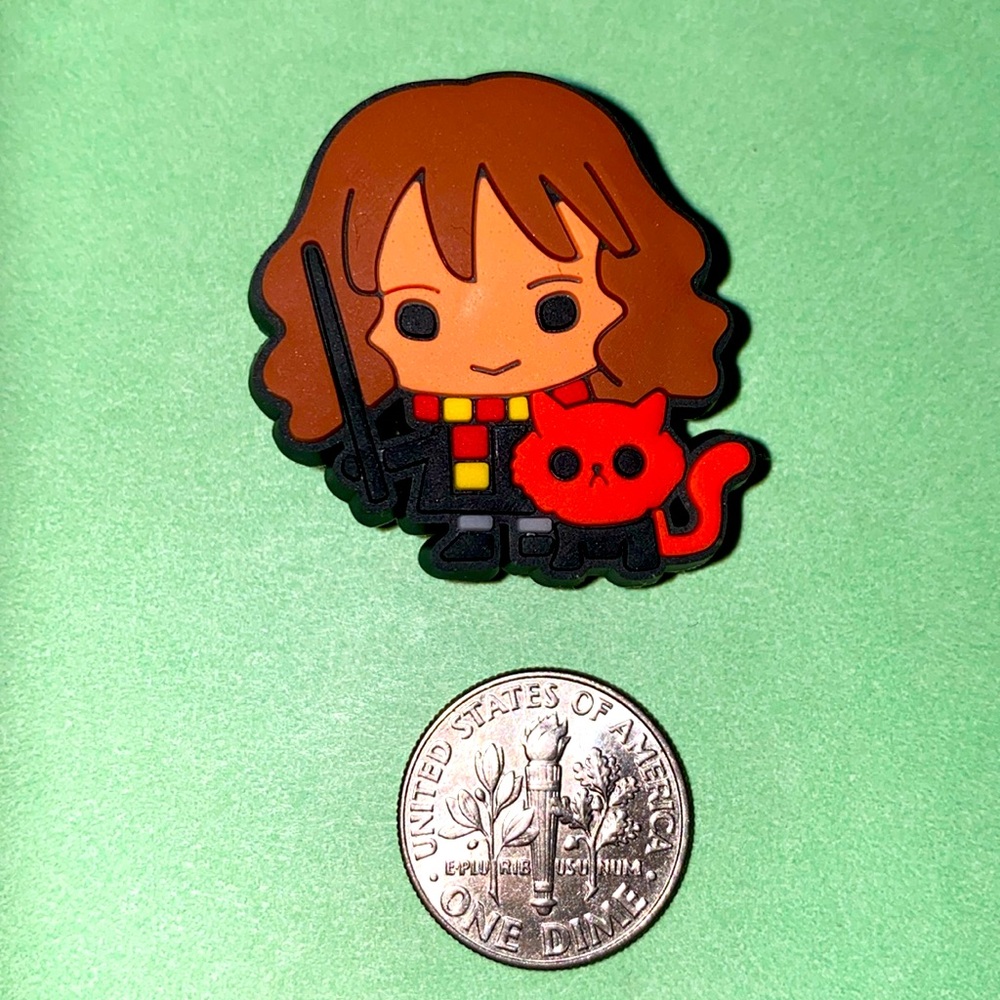 (10 for $15) Hermione Granger & cat Crookshanks Harry Potter Croc Shoes Charms